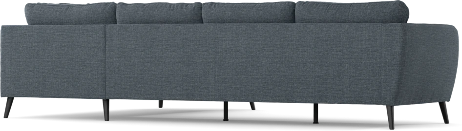 County - 3-sits soffa med divan höger - Blå