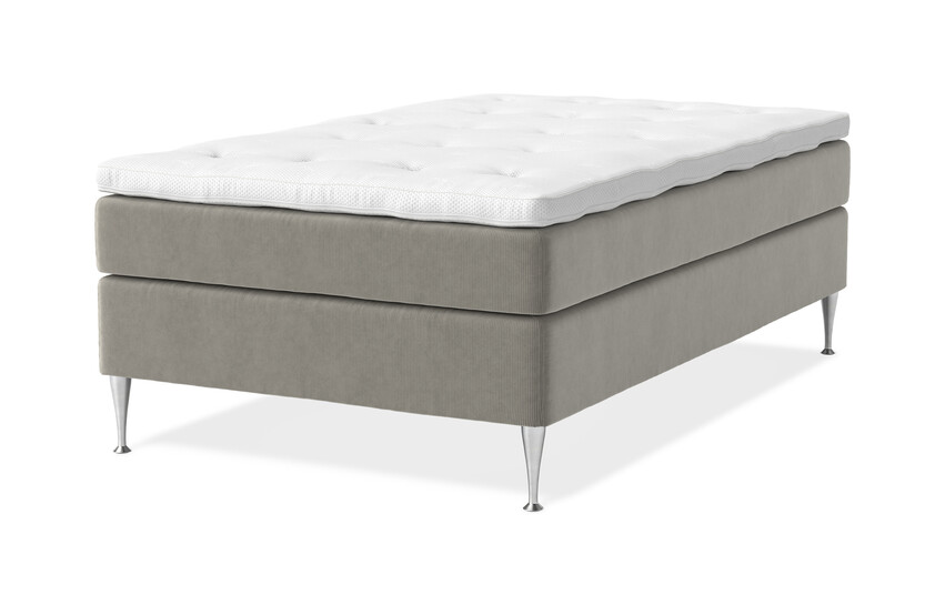 Sense Delux - Kontinentalsäng, enkelsäng med bäddmadrass Sleep Delux vit - Beige