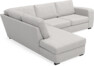 Friday - 2,5-sits soffa med divan vänster - Grå