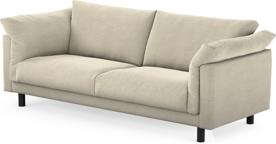 Cherrie - 3-sits soffa, fast klädsel - Beige