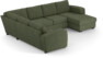 Friday - Hörnsoffa, 2+3-sits med schäslong höger - Grön
