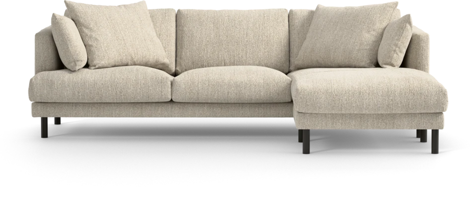 Harper - 4-sits med schäslong höger  - Beige