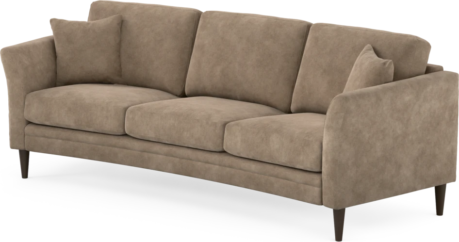 Eden - 3-sits soffa svängd - Beige