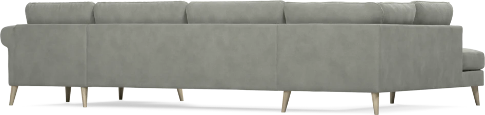 Bridge - 3-sits soffa med divan vänster och schäslong höger - Grå