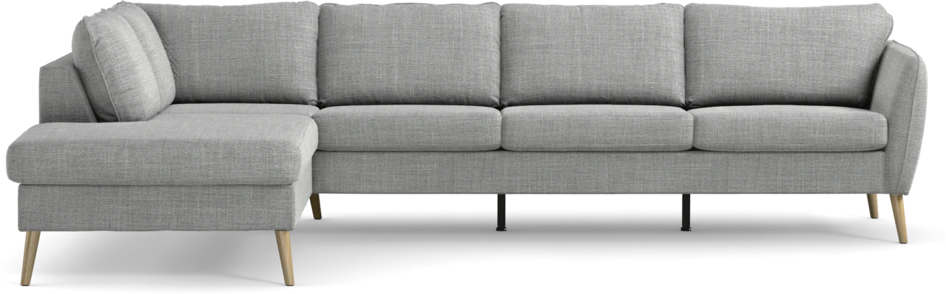 County - 3-sits soffa med divan vänster - Grå