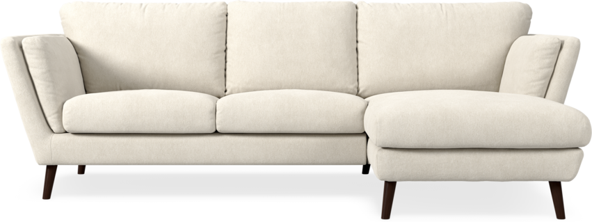 Madison Lux - 2-sits soffa med schäslong höger - Vit