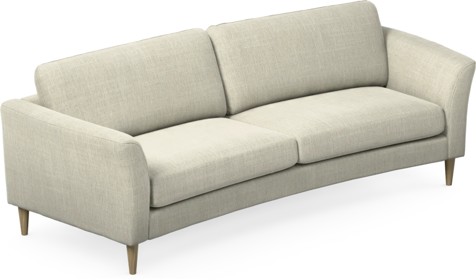 Bridge - 3-sits soffa svängd - Beige