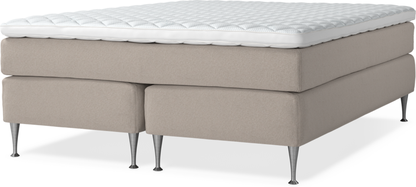 Delux Sense - Kontinentalsäng, dubbelsäng med bäddmadrass - Beige