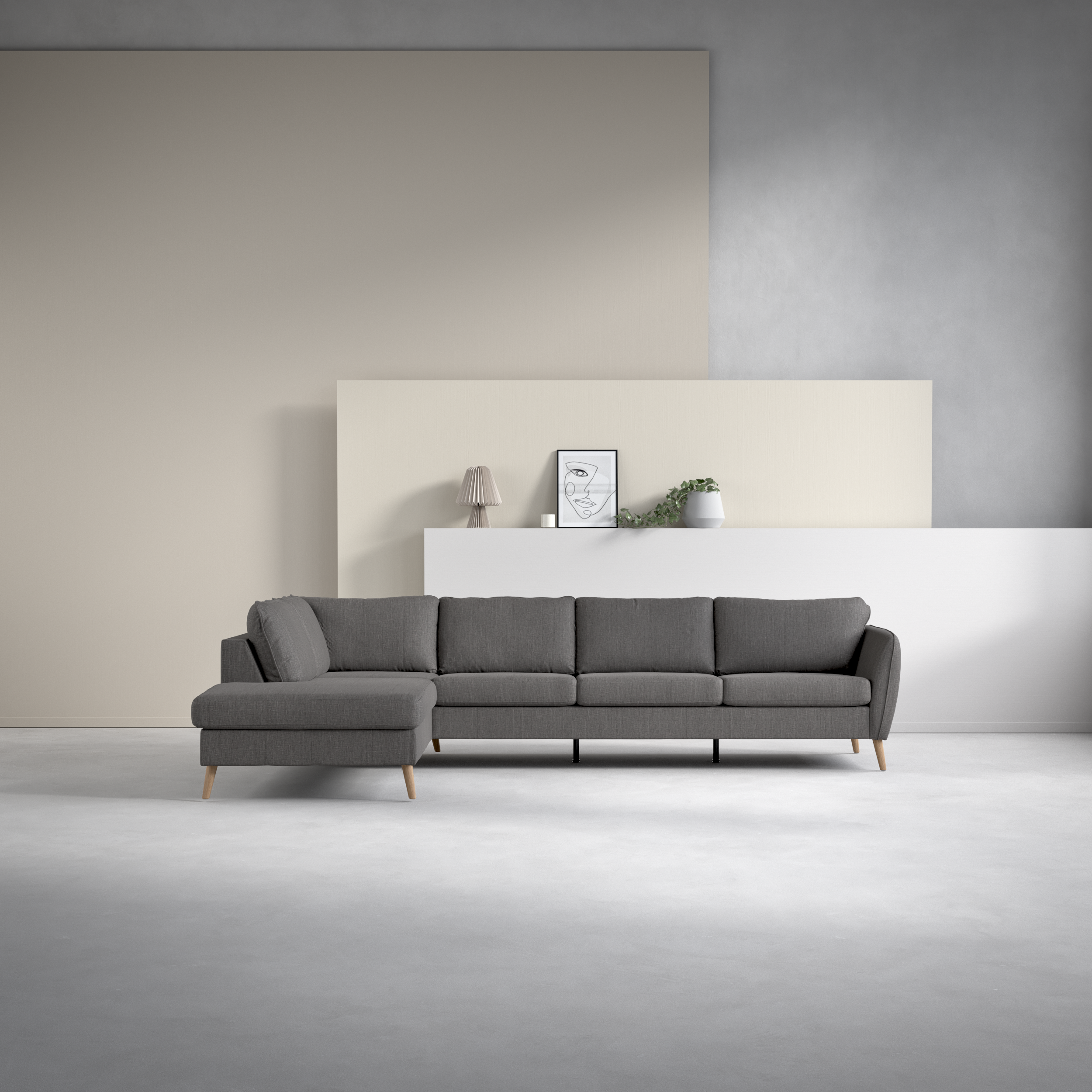 County - 3-sits soffa med divan vänster - inspiration