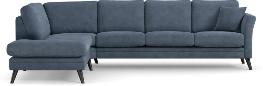 Eden - 3-sits soffa med divan - Blå