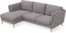 Madison Lux - 2-sits soffa med schäslong vänster - Grå