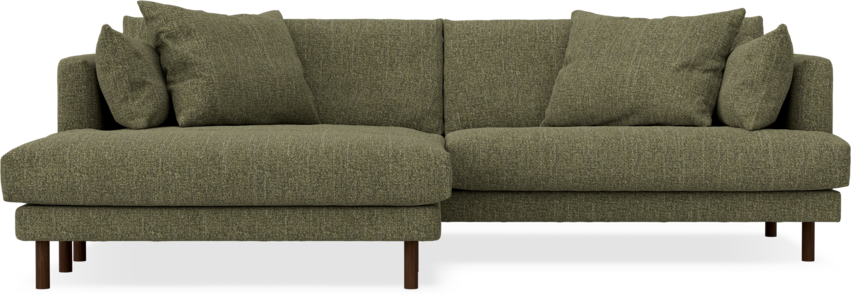 Harper - 4-sits med schäslong XL vänster - Grön