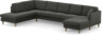 Eden - 3-sits soffa med divan vänster och schäslong höger - Grå