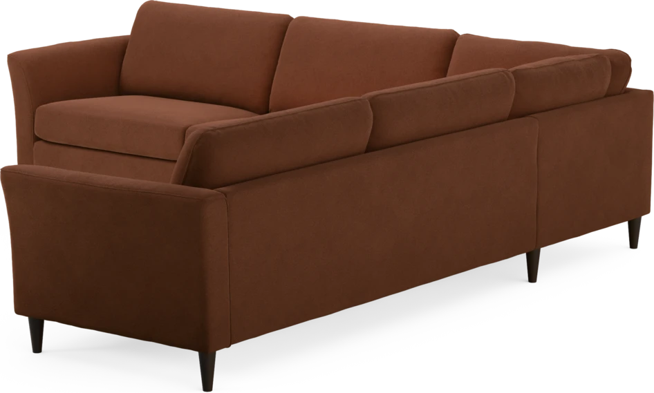 Bridge - Hörnsoffa, 3+3-sits - Orange