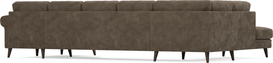 Eden - 3-sits soffa med divan vänster och schäslong höger - Brun