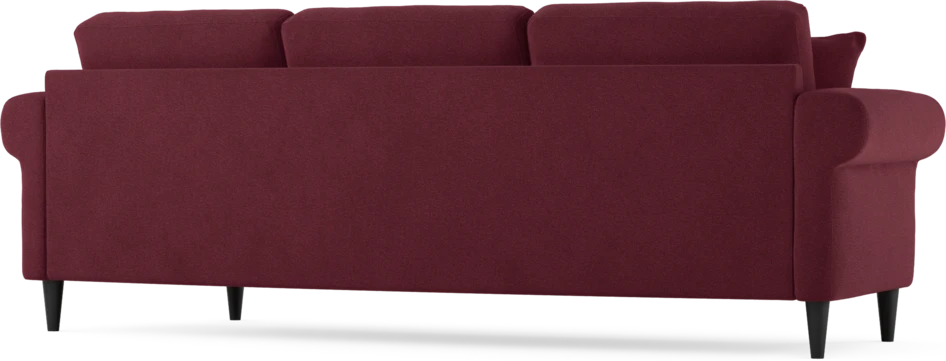 Eden - 3-sits soffa svängd - Röd