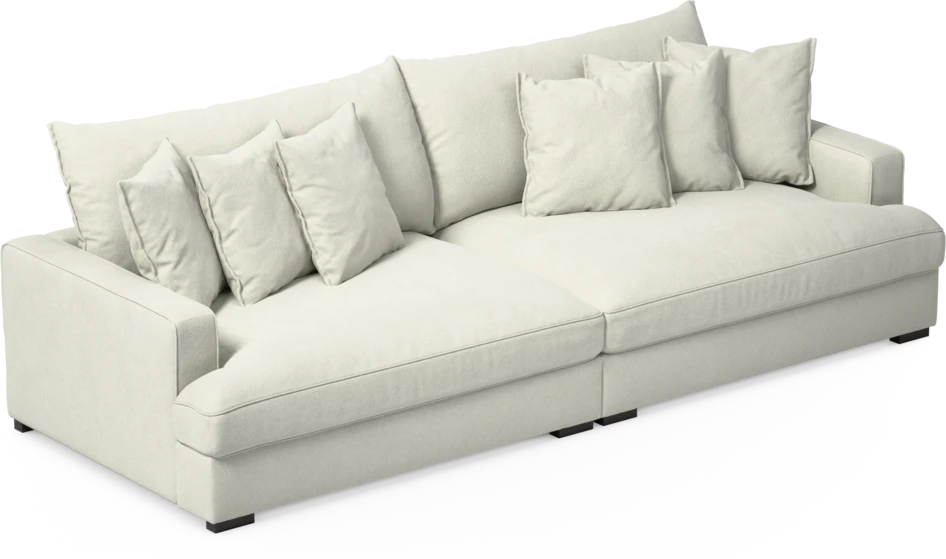 Rossi - 4-sits soffa - Vit