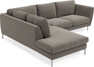 Madison - 2-sits soffa med divan vänster - Grå