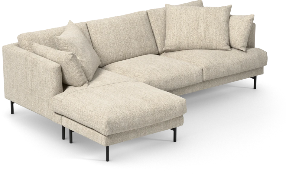 Harper - 4-sits med schäslong vänster - Beige