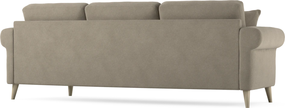 Eden - 3-sits soffa svängd - Beige