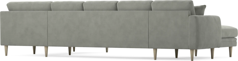 Eden - 3-sits soffa med schäslong vänster och divan höger - Grå