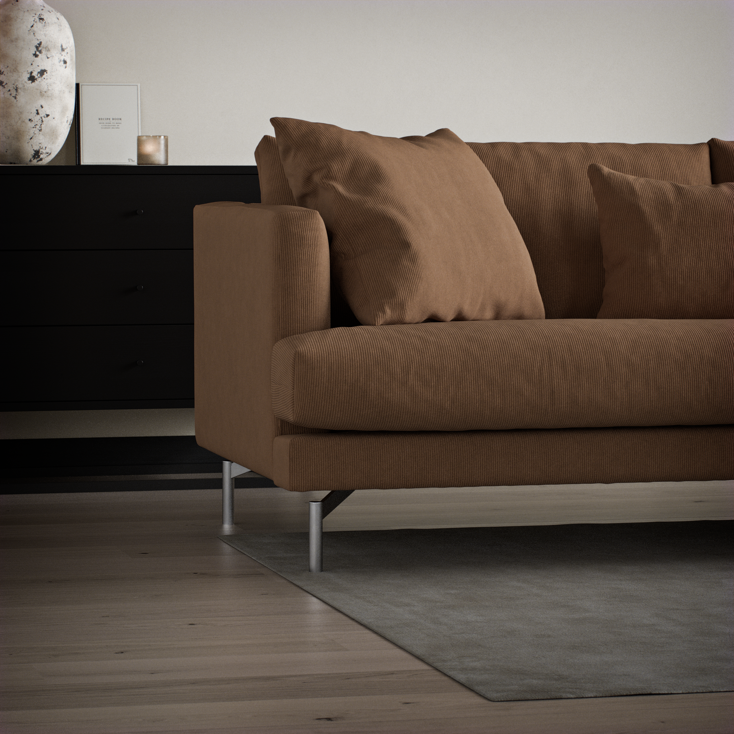 Harper - 3-sits soffa med divan höger - inspiration