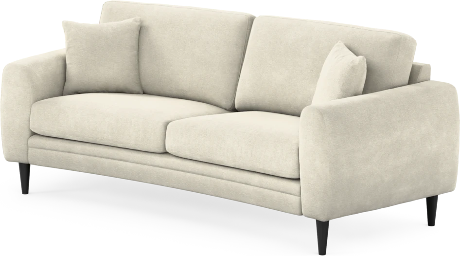 Eden - 2,5-sits soffa svängd - Vit