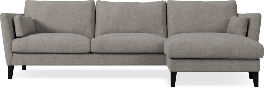 Winston - 3-sits soffa med schäslong, vändbar - Grå