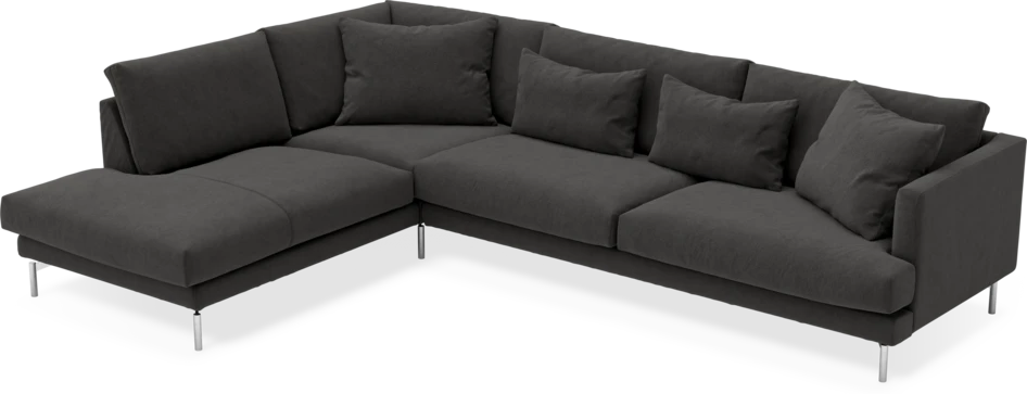 Harper - 3-sits soffa med divan vänster - Grå