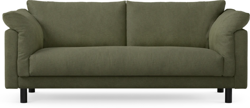Cherrie - 2,5-sits soffa, hel dyna, fast klädsel - Grön