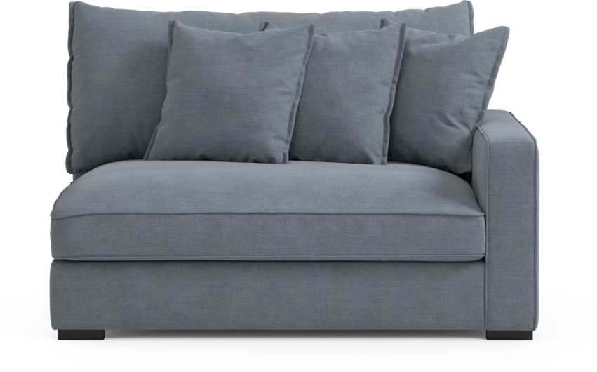 Rossi - 2-sits med armstöd höger - Blå