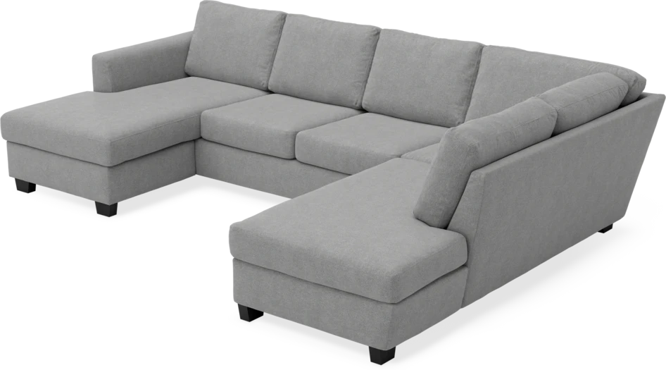 Friday - 3-sits soffa med schäslong vänster och divan höger - Grå