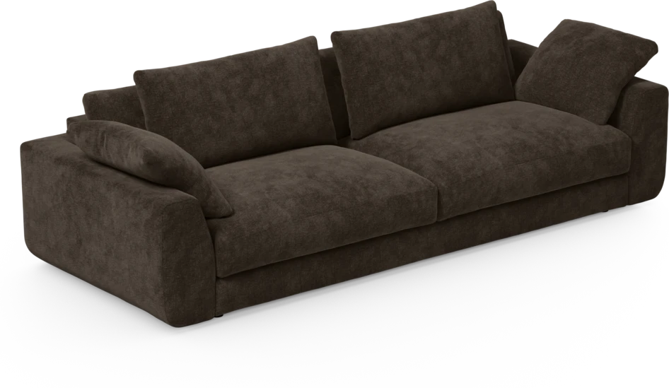 Amie - 4-sits soffa - Brun