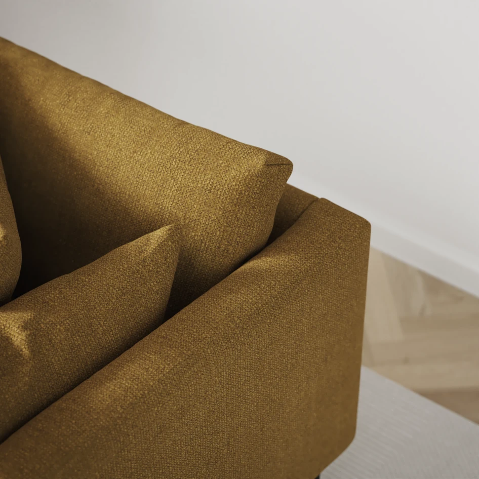 Harper - 3-sits soffa - Gul