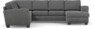 Friday - Hörnsoffa, 2+3-sits med schäslong höger - Grå