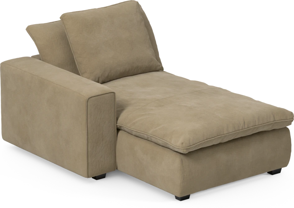 Bellora - Schäslong med armstöd vänster - Beige