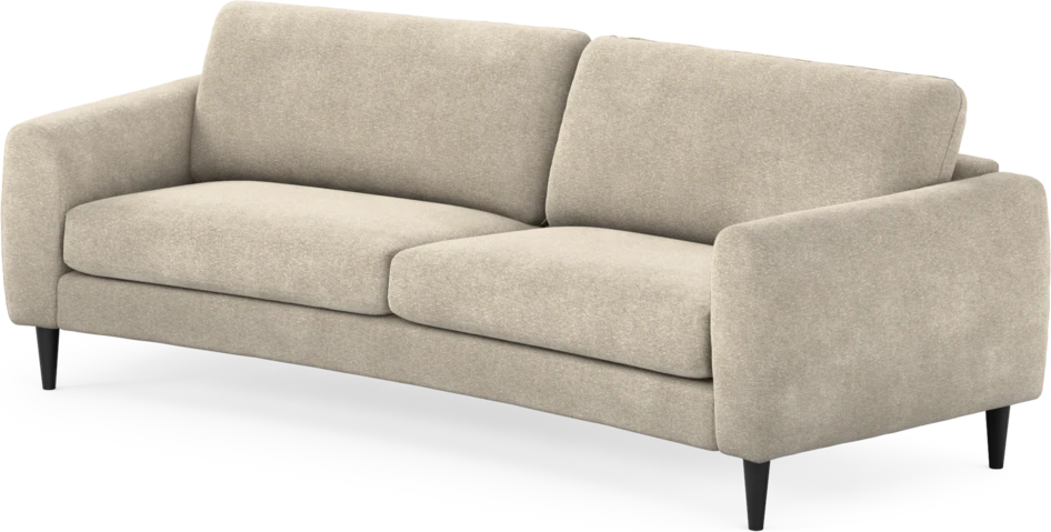 Bridge - 3-sits soffa svängd - Beige