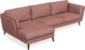 Madison - 3-sits soffa med schäslong vänster - Röd