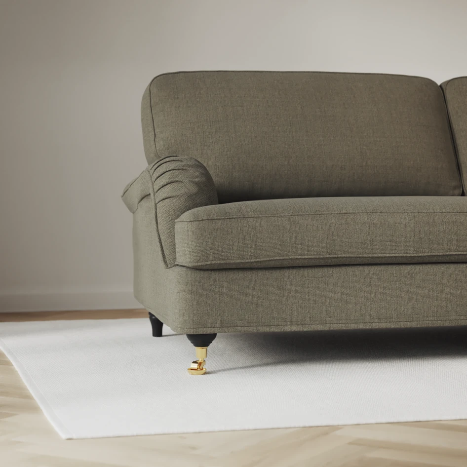 Oxford - 3-sits soffa svängd - Grön