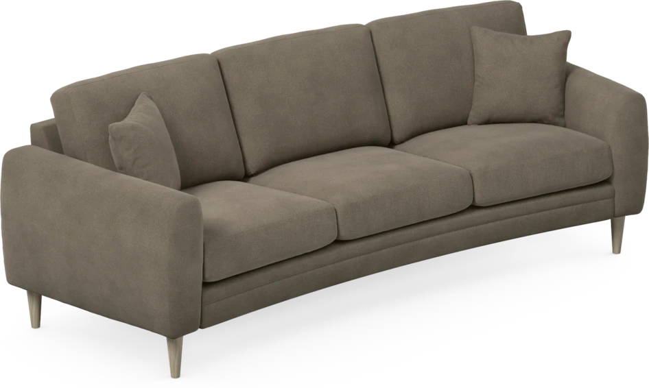 Eden - 3-sits soffa svängd - Beige