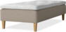 Delux Sense - Ramsäng, enkelsäng med bäddmadrass - Beige