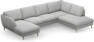 Madison Lux - 2-sits soffa med schäslong vänster och divan höger - Grå