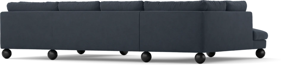Madison - 2-sits soffa med divan vänster och höger - Blå