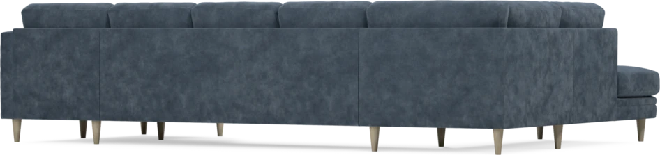 Eden - 3-sits soffa med divan vänster och schäslong höger - Blå