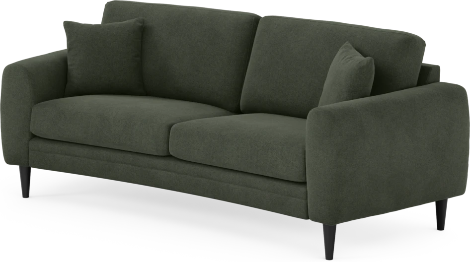 Eden - 2,5-sits soffa svängd - Grön