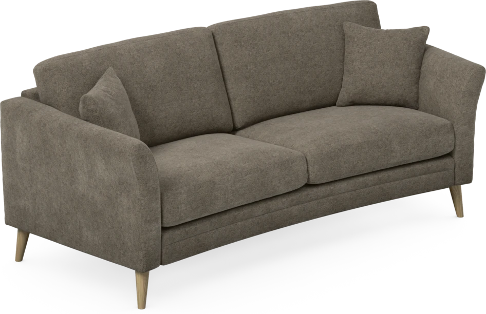 Eden - 2,5-sits soffa svängd - Brun