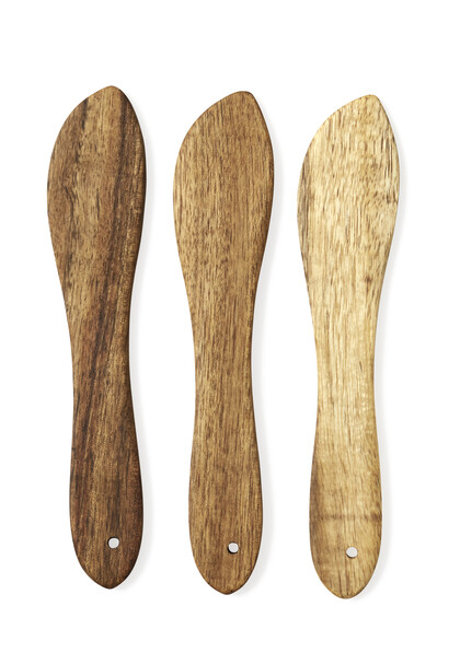 Timjan - Smörkniv, 3-pack - Brun