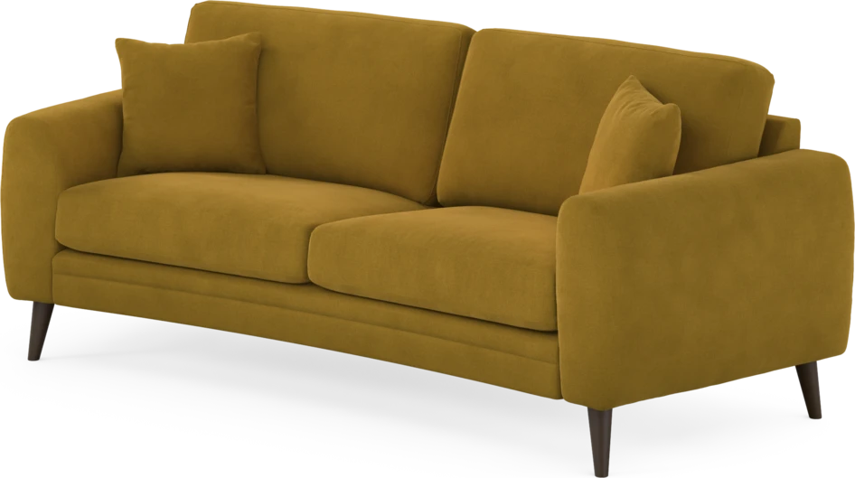 Eden - 2,5-sits soffa svängd - Gul