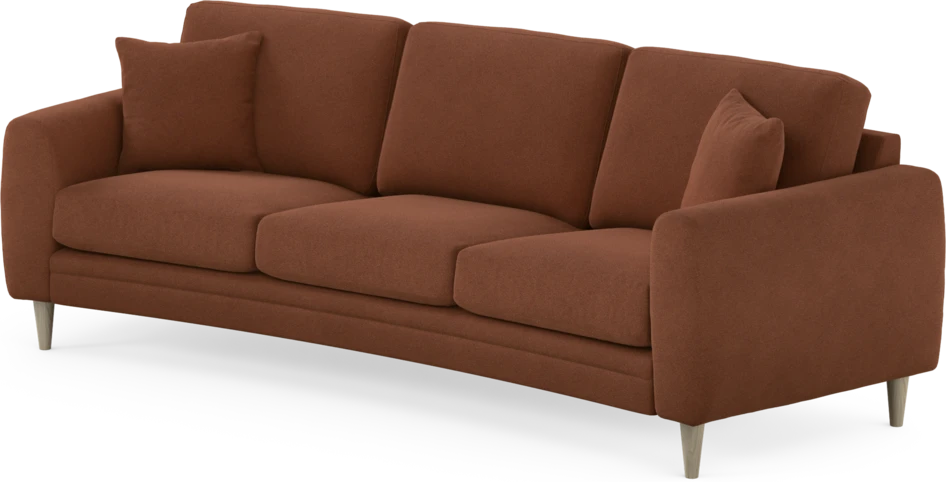 Eden - 3-sits soffa svängd - Orange