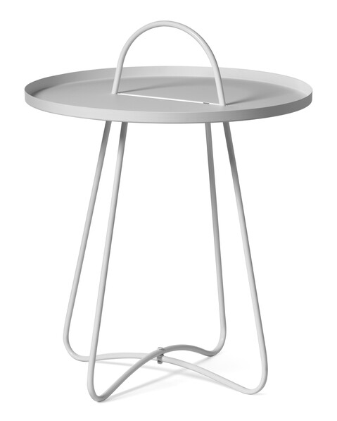 Pronto - Utebord, Ø 45 cm - Vit